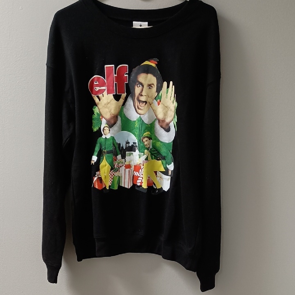 Black Elf Graphic Men's Sweater